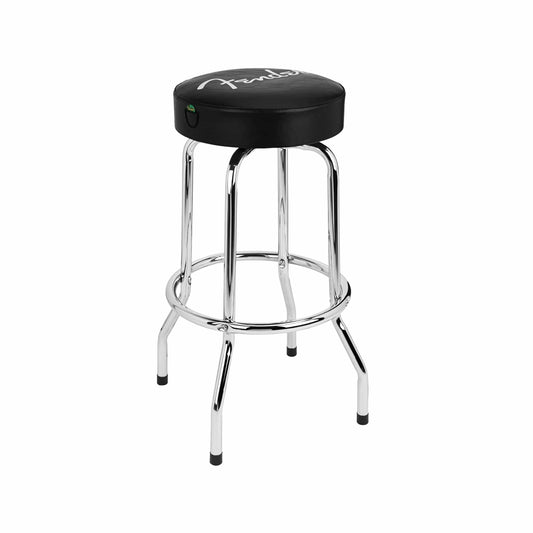 Fender Spaghetti Logo Pick Pouch Barstool Black/Chrome 30" Accessories / Tools