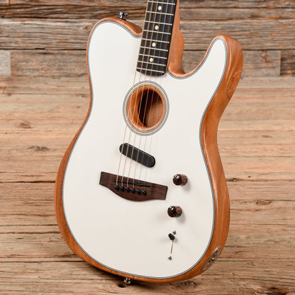 Fender Acoustasonic Player Telecaster Arctic White Acoustic Guitars / Built-in Electronics