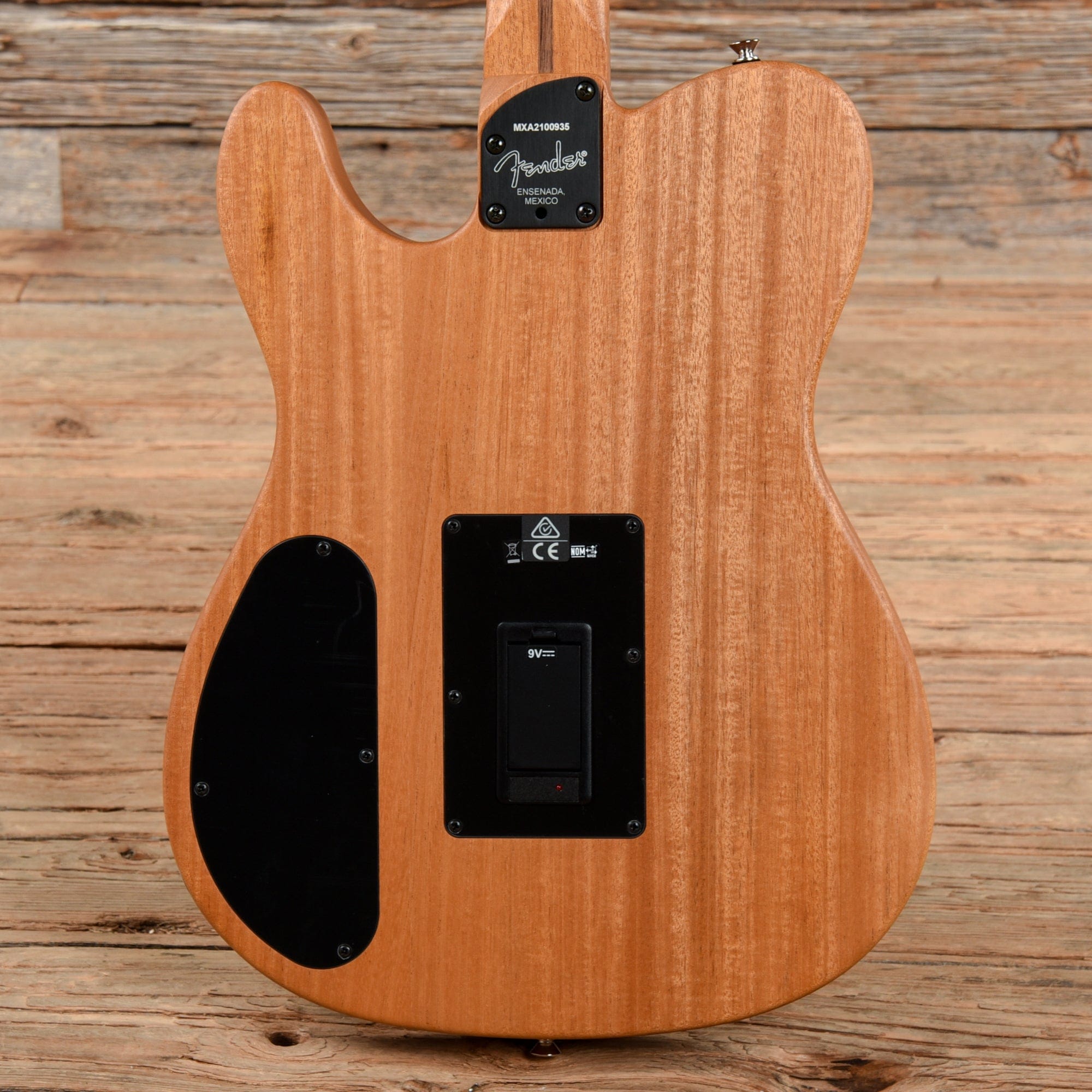 Fender Acoustasonic Player Telecaster Brushed Black Acoustic Guitars / Built-in Electronics