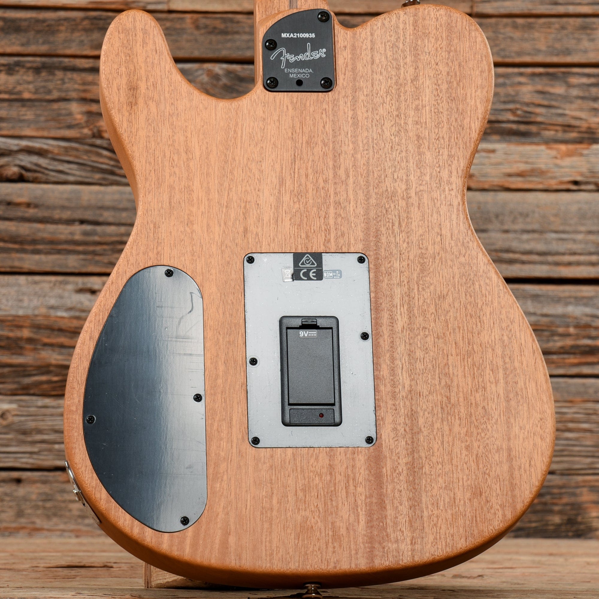 Fender Acoustasonic Player Telecaster Brushed Black Acoustic Guitars / Built-in Electronics