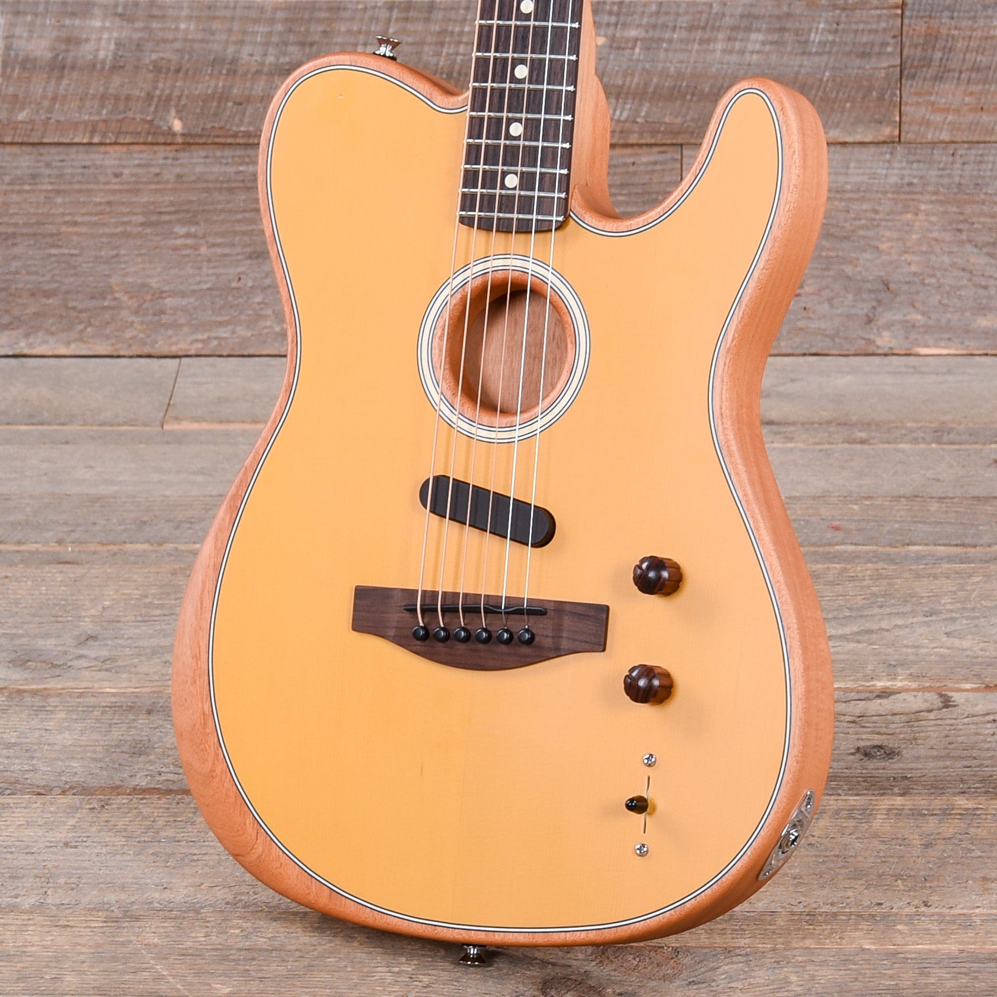 Fender Acoustasonic Player Telecaster Butterscotch Blonde Acoustic Guitars / Built-in Electronics