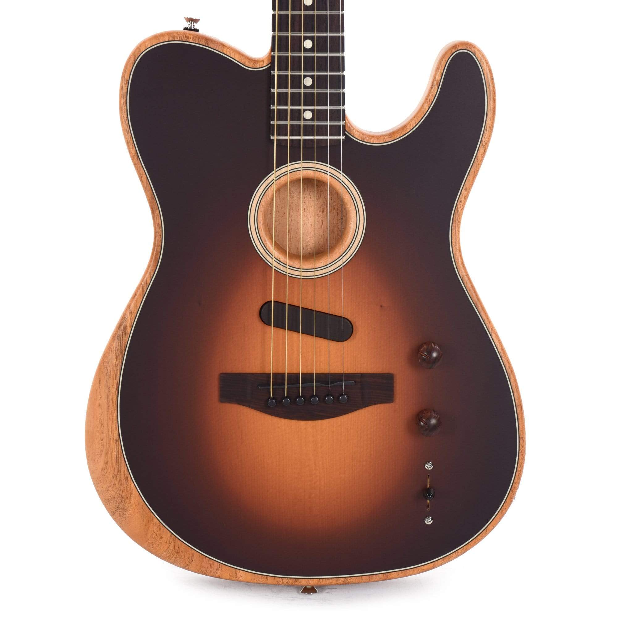 Fender Acoustasonic Player Telecaster Shadow Burst Acoustic Guitars / Built-in Electronics