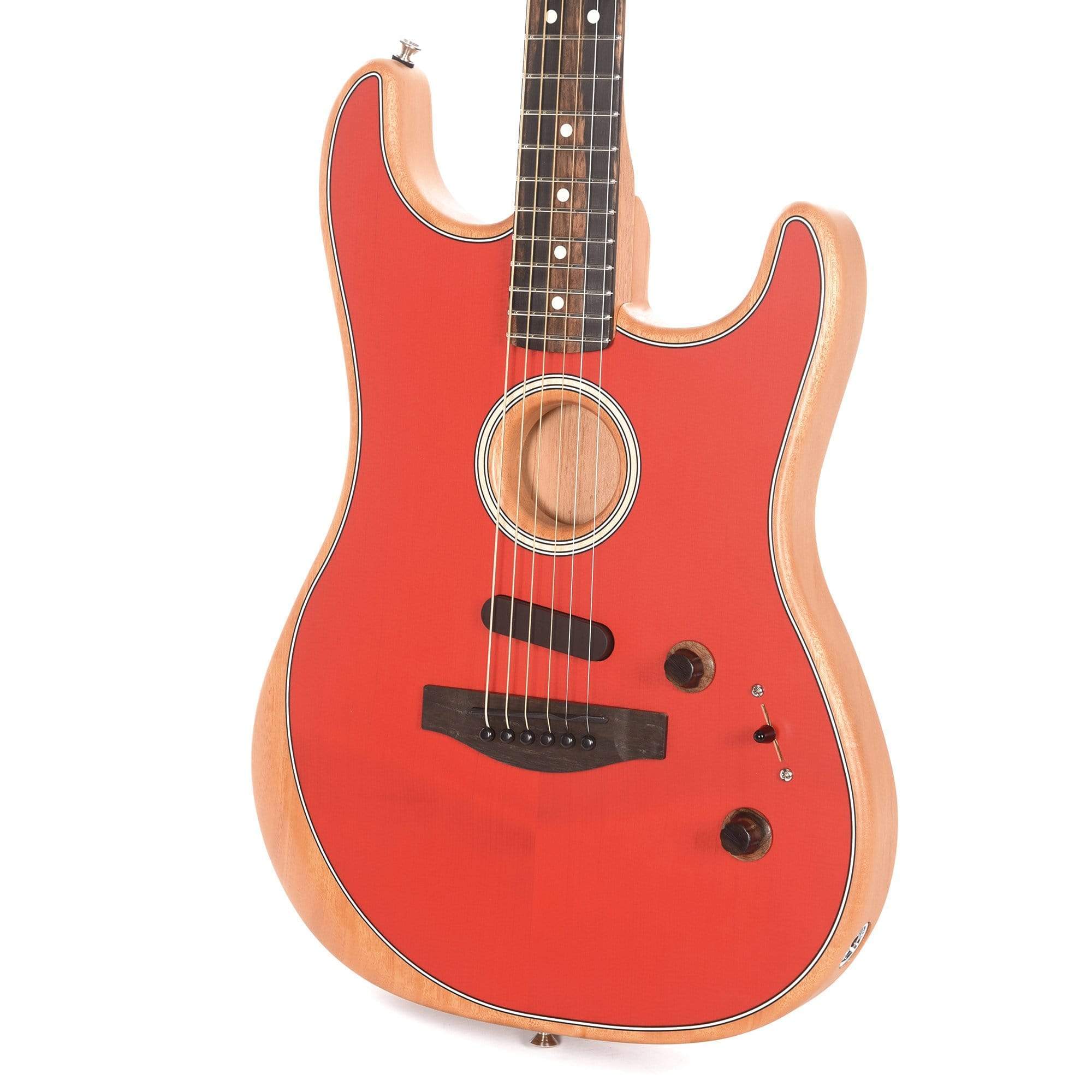Fender Acoustasonic Stratocaster Dakota Red Acoustic Guitars / Built-in Electronics