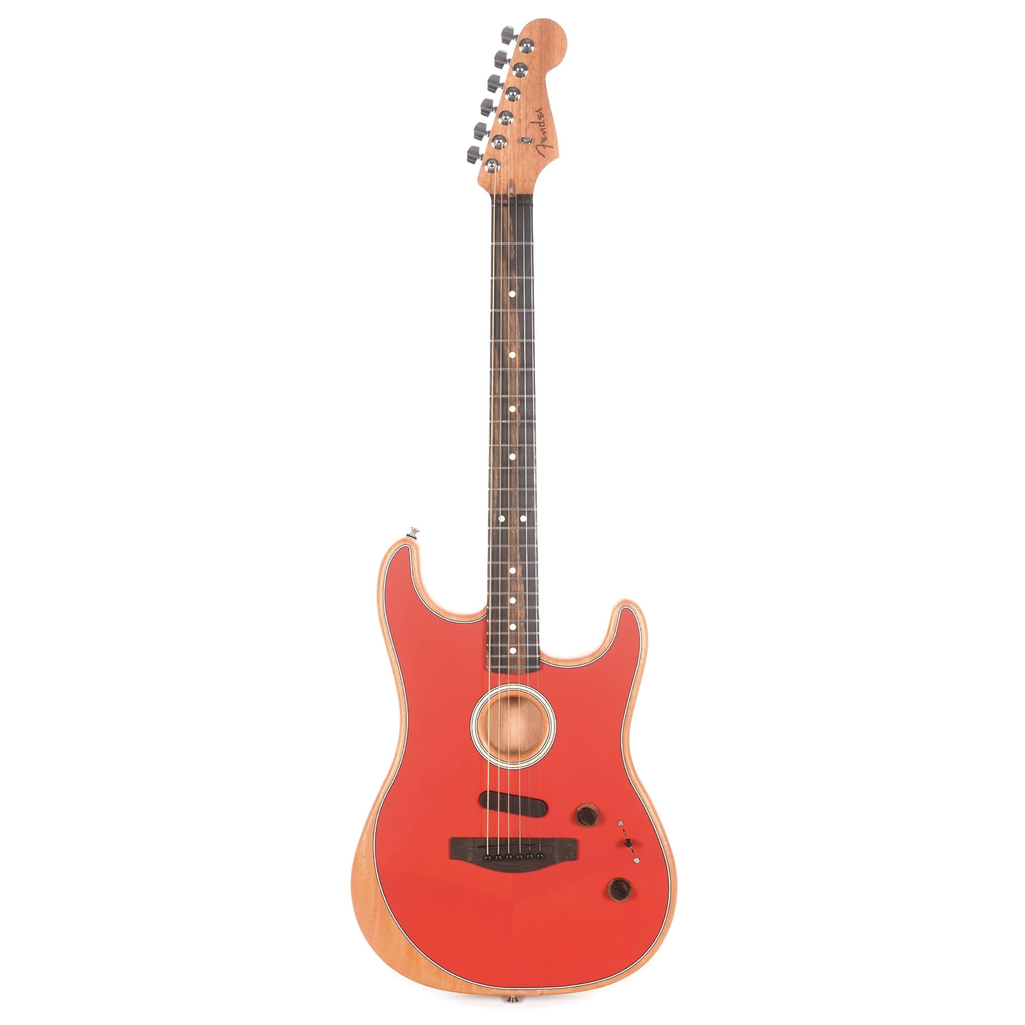 Fender Acoustasonic Stratocaster Dakota Red Acoustic Guitars / Built-in Electronics