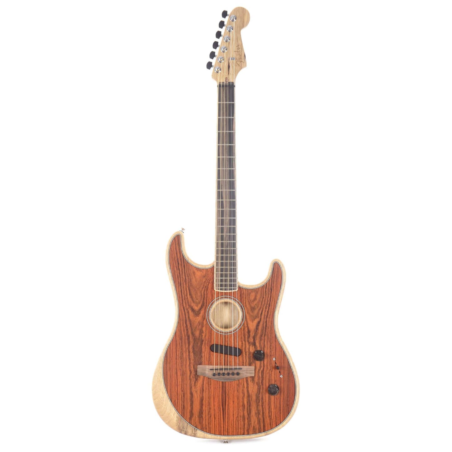 Fender Acoustasonic Stratocaster Exotic Cocobolo Acoustic Guitars / Built-in Electronics