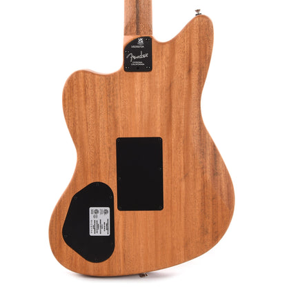 Fender American Acoustasonic Jazzmaster All-Mahogany Natural Acoustic Guitars / Built-in Electronics