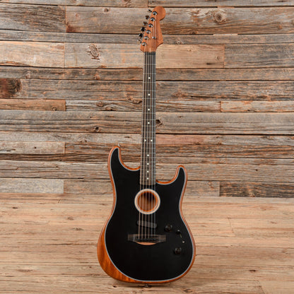 Fender American Acoustasonic Stratocaster Black 2020 Acoustic Guitars / Built-in Electronics