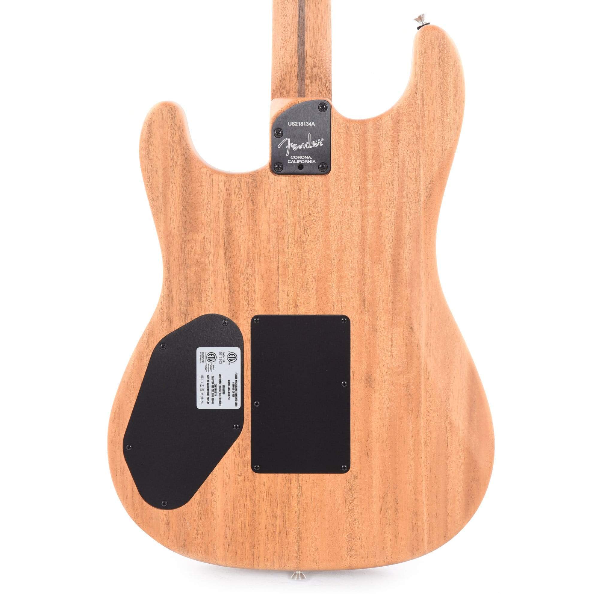 Fender American Acoustasonic Stratocaster Shell Pink w/Tortoise Rosette & Purfling Acoustic Guitars / Built-in Electronics