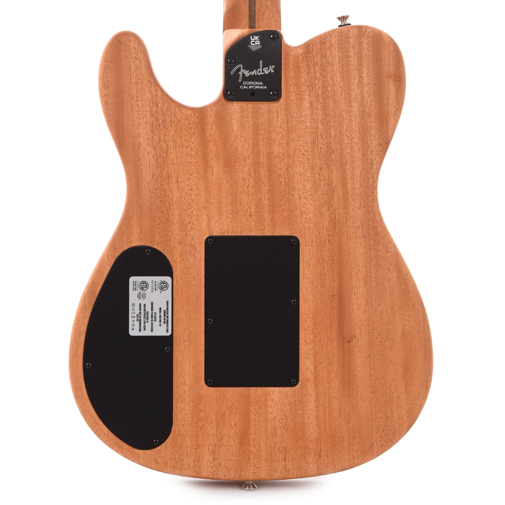 Fender American Acoustasonic Telecaster All-Mahogany Brownburst Acoustic Guitars / Built-in Electronics