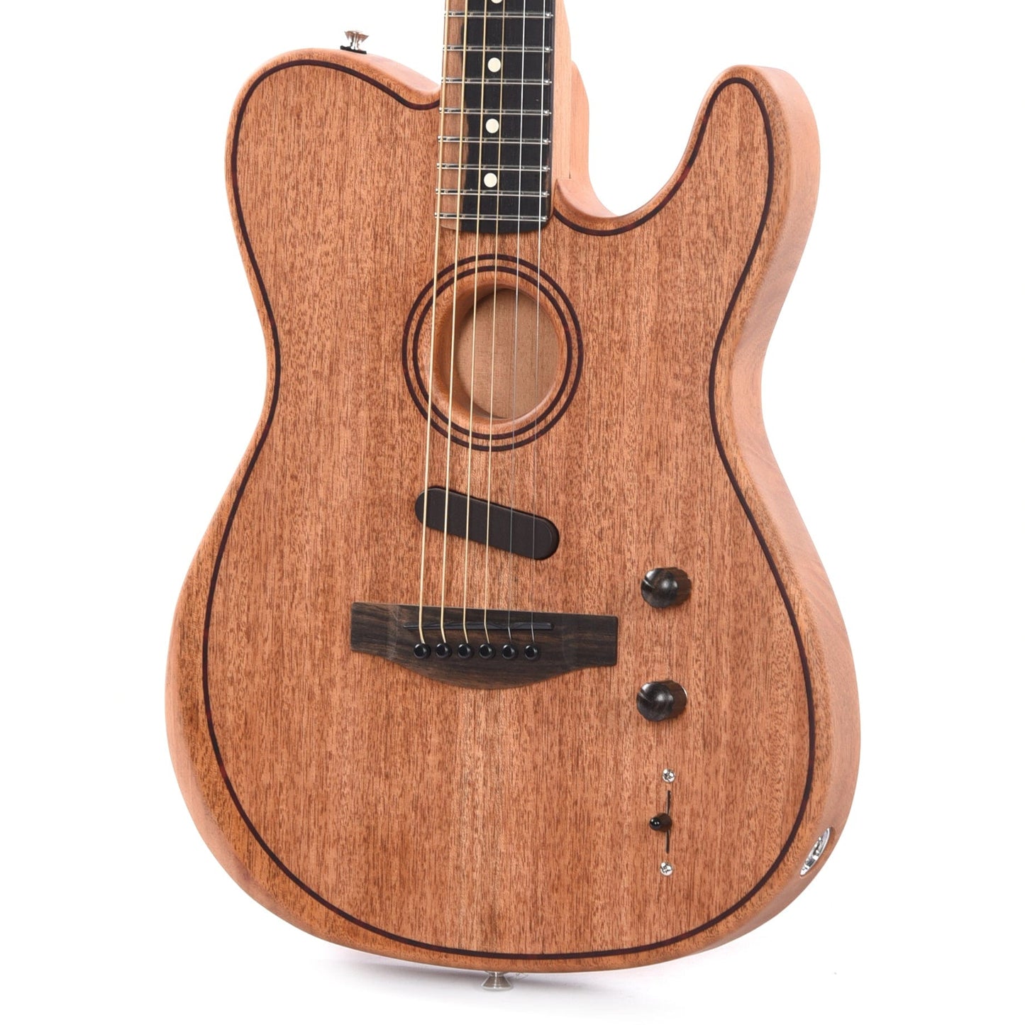 Fender American Acoustasonic Telecaster All-Mahogany Natural Acoustic Guitars / Built-in Electronics