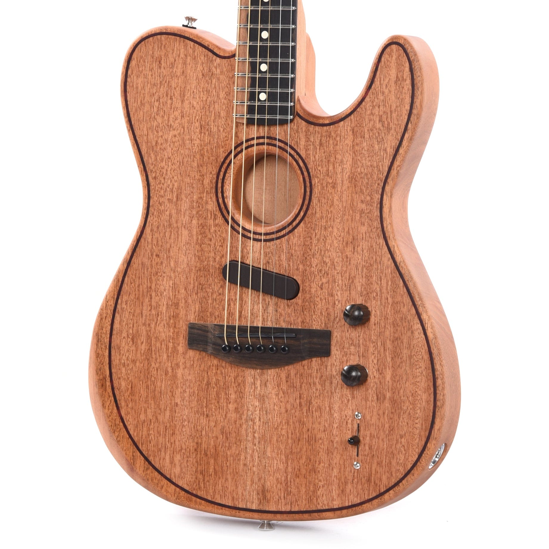 Fender American Acoustasonic Telecaster All-Mahogany Natural Acoustic Guitars / Built-in Electronics