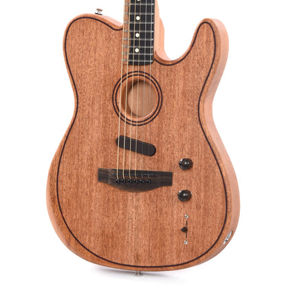 Fender American Acoustasonic Telecaster All-Mahogany Natural Acoustic Guitars / Built-in Electronics