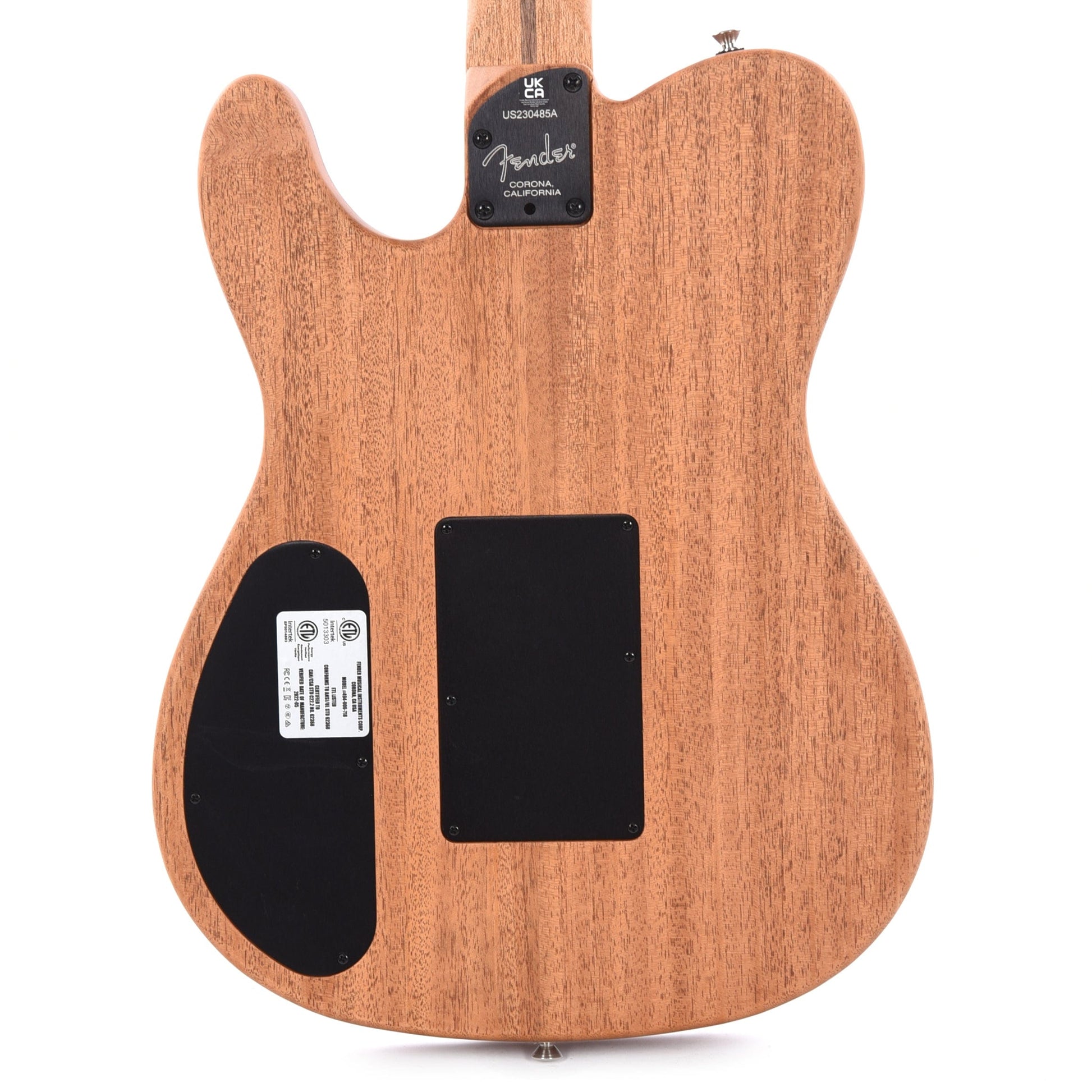 Fender American Acoustasonic Telecaster All-Mahogany Natural Acoustic Guitars / Built-in Electronics