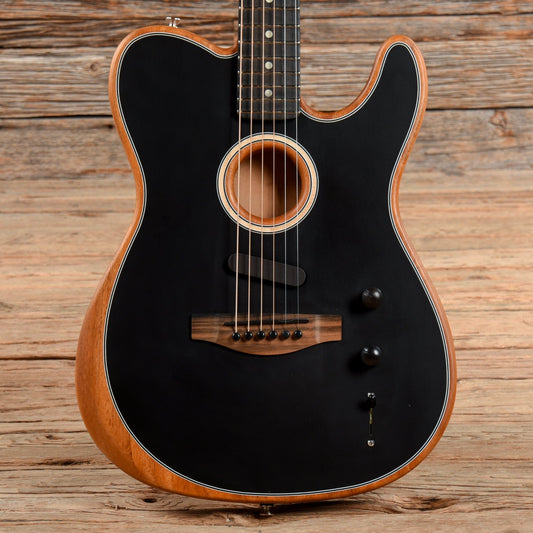 Fender American Acoustasonic Telecaster Black 2021 Acoustic Guitars / Built-in Electronics