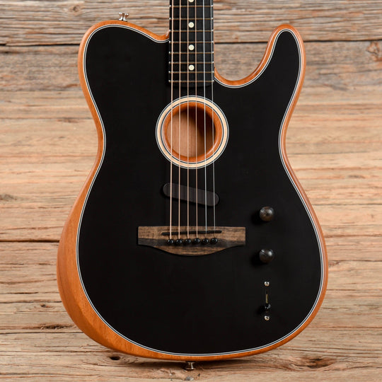 Fender American Acoustasonic Telecaster Black 2021 Acoustic Guitars / Built-in Electronics