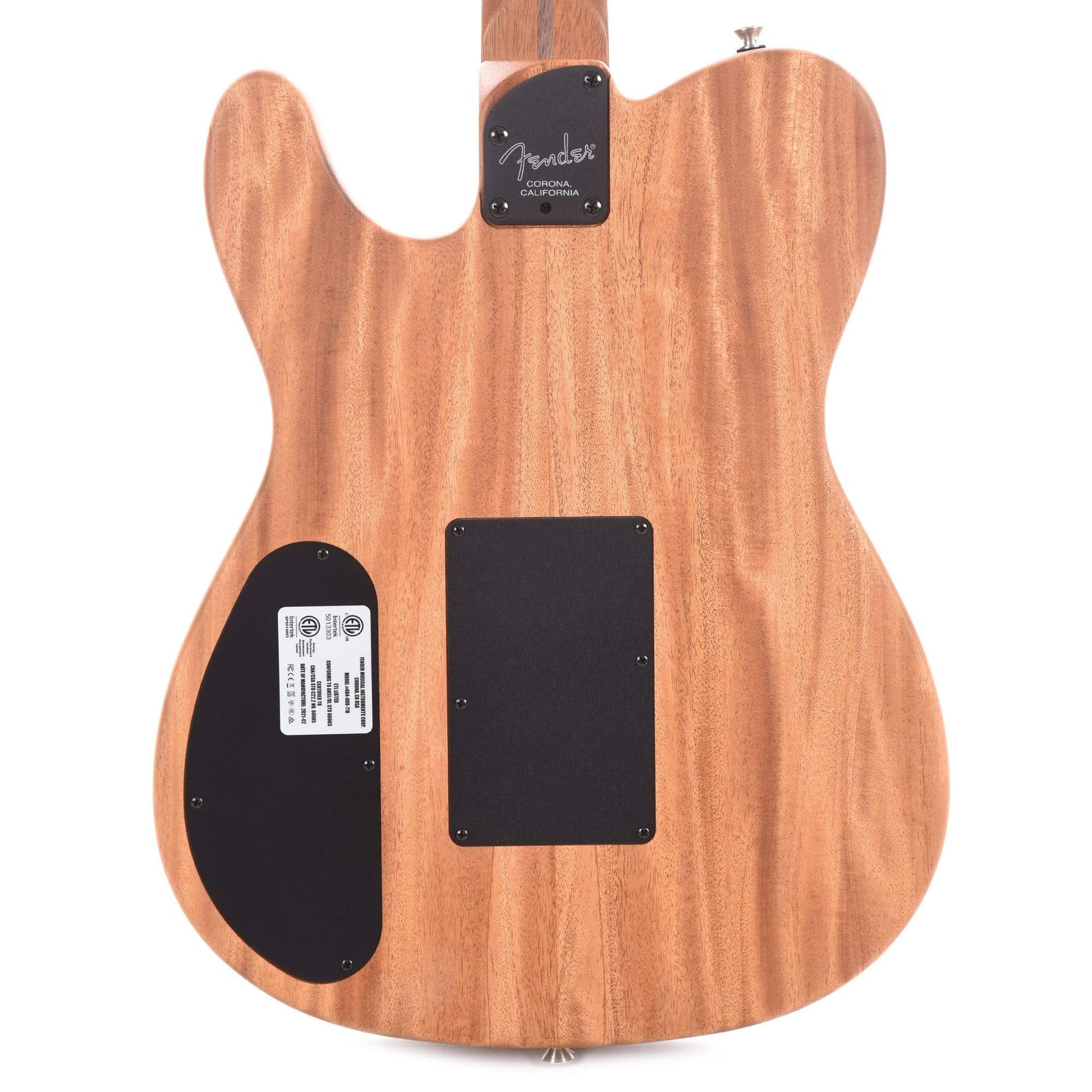 Fender American Acoustasonic Telecaster Crimson Red Acoustic Guitars / Built-in Electronics