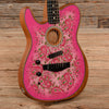 Fender American Acoustasonic Telecaster Pink Paisley 2022 LEFTY Acoustic Guitars / Built-in Electronics