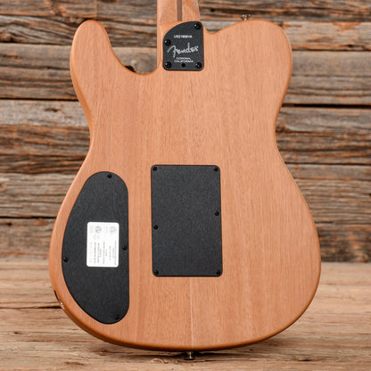 Fender American Acoustasonic Telecaster Shell Pink w/Tortoise Rosette & Purfling Acoustic Guitars / Built-in Electronics