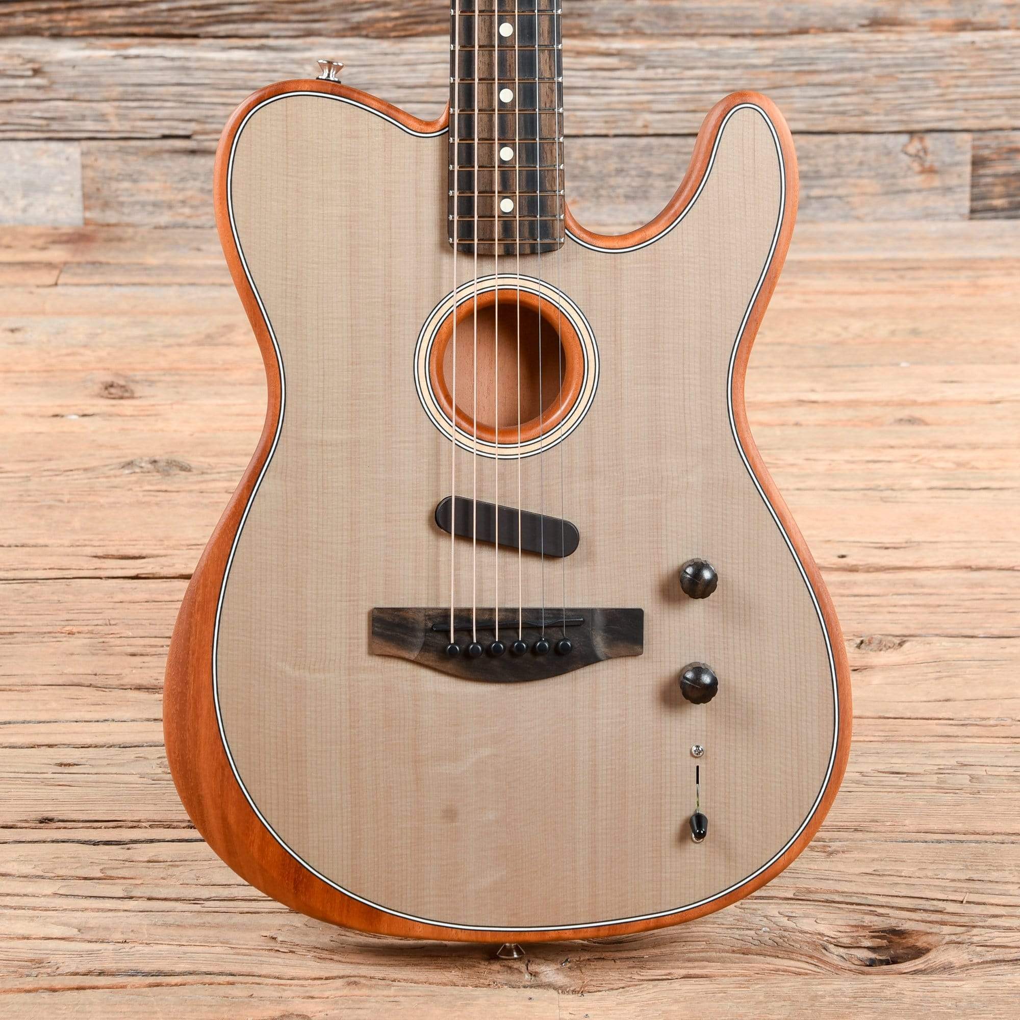 Fender American Acoustasonic Telecaster Sonic Gray 2019 Acoustic Guitars / Built-in Electronics