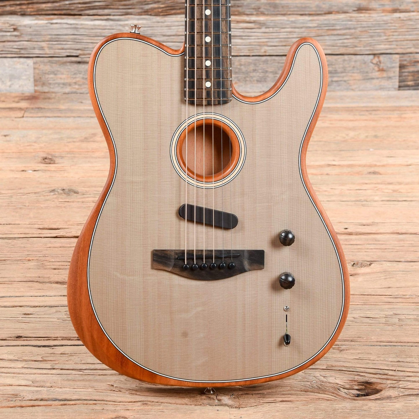 Fender American Acoustasonic Telecaster Sonic Gray 2019 Acoustic Guitars / Built-in Electronics