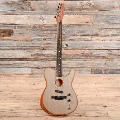Fender American Acoustasonic Telecaster Sonic Gray 2019 Acoustic Guitars / Built-in Electronics