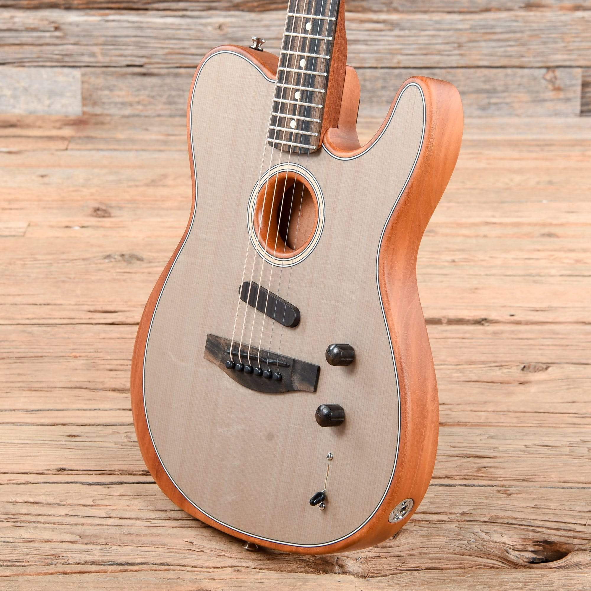 Fender American Acoustasonic Telecaster Sonic Gray 2019 Acoustic Guitars / Built-in Electronics