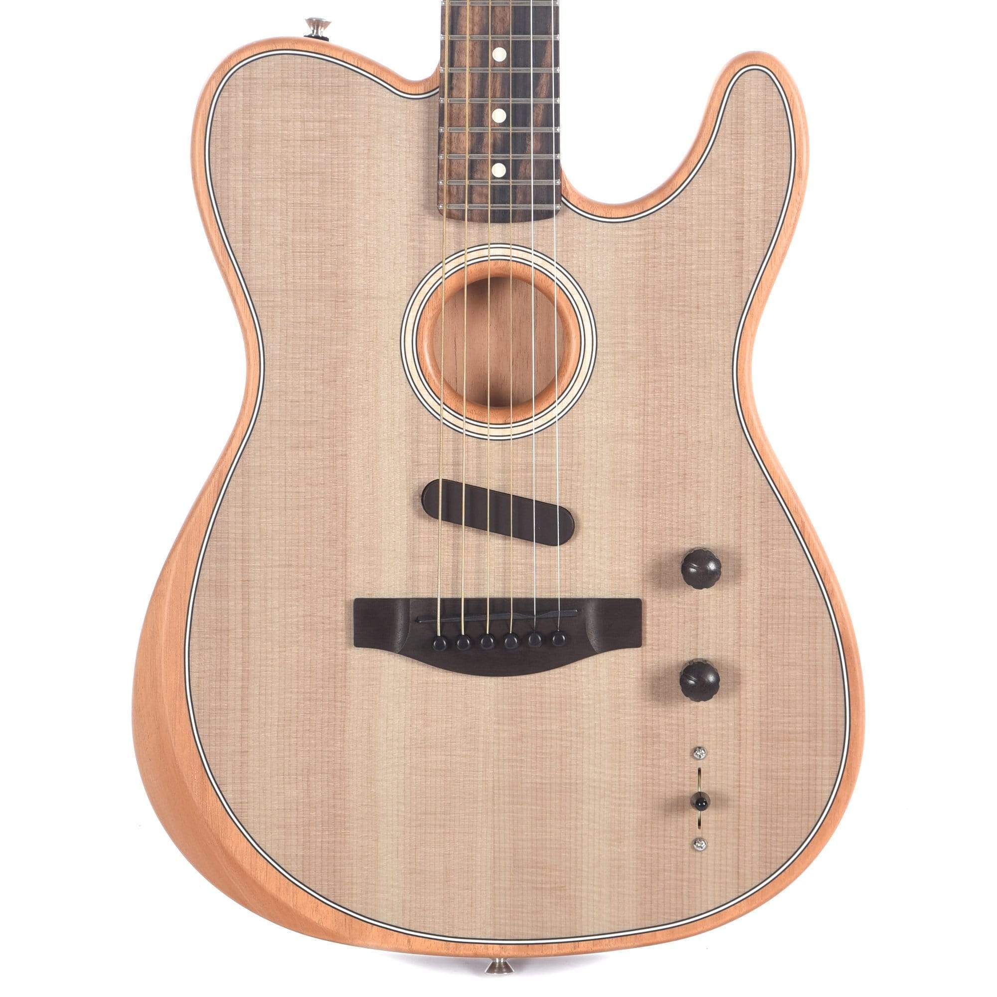 Fender American Acoustasonic Telecaster Sonic Grey Acoustic Guitars / Built-in Electronics