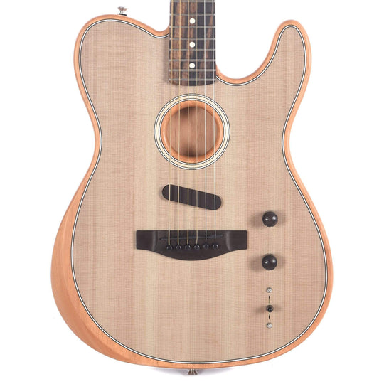 Fender American Acoustasonic Telecaster Sonic Grey Acoustic Guitars / Built-in Electronics