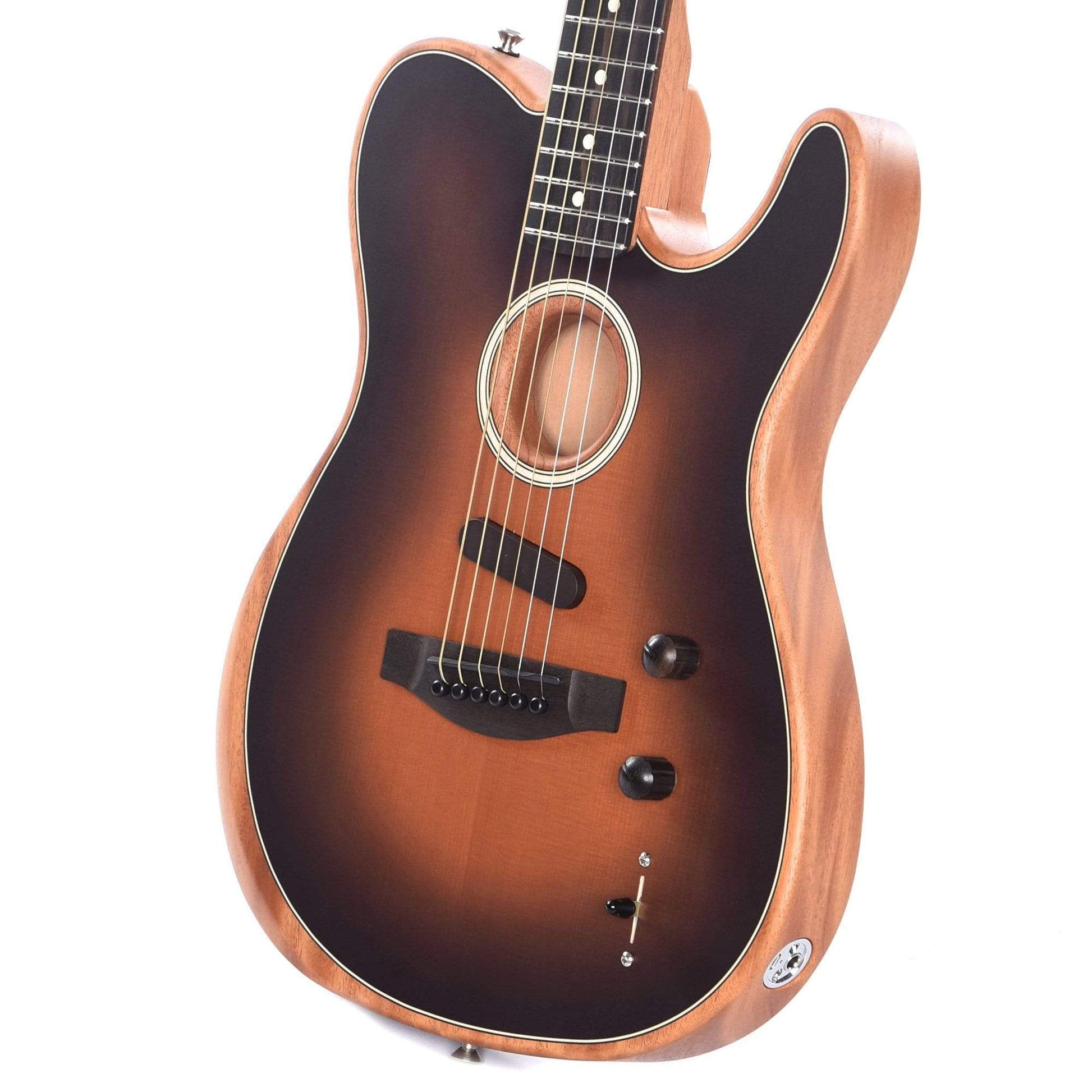 Fender American Acoustasonic Telecaster Sunburst Acoustic Guitars / Built-in Electronics