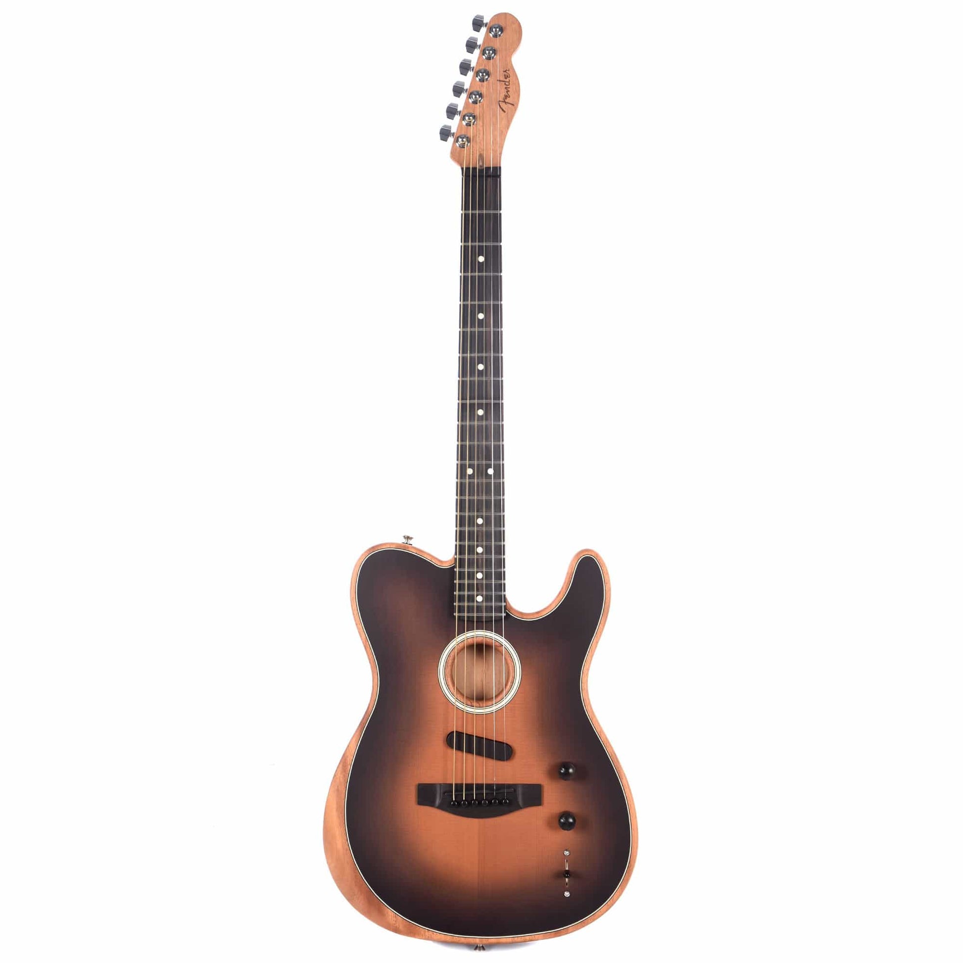 Fender American Acoustasonic Telecaster Sunburst Acoustic Guitars / Built-in Electronics