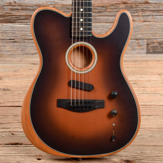 Fender American Acoustasonic Telecaster Sunburst 2020 Acoustic Guitars / Built-in Electronics
