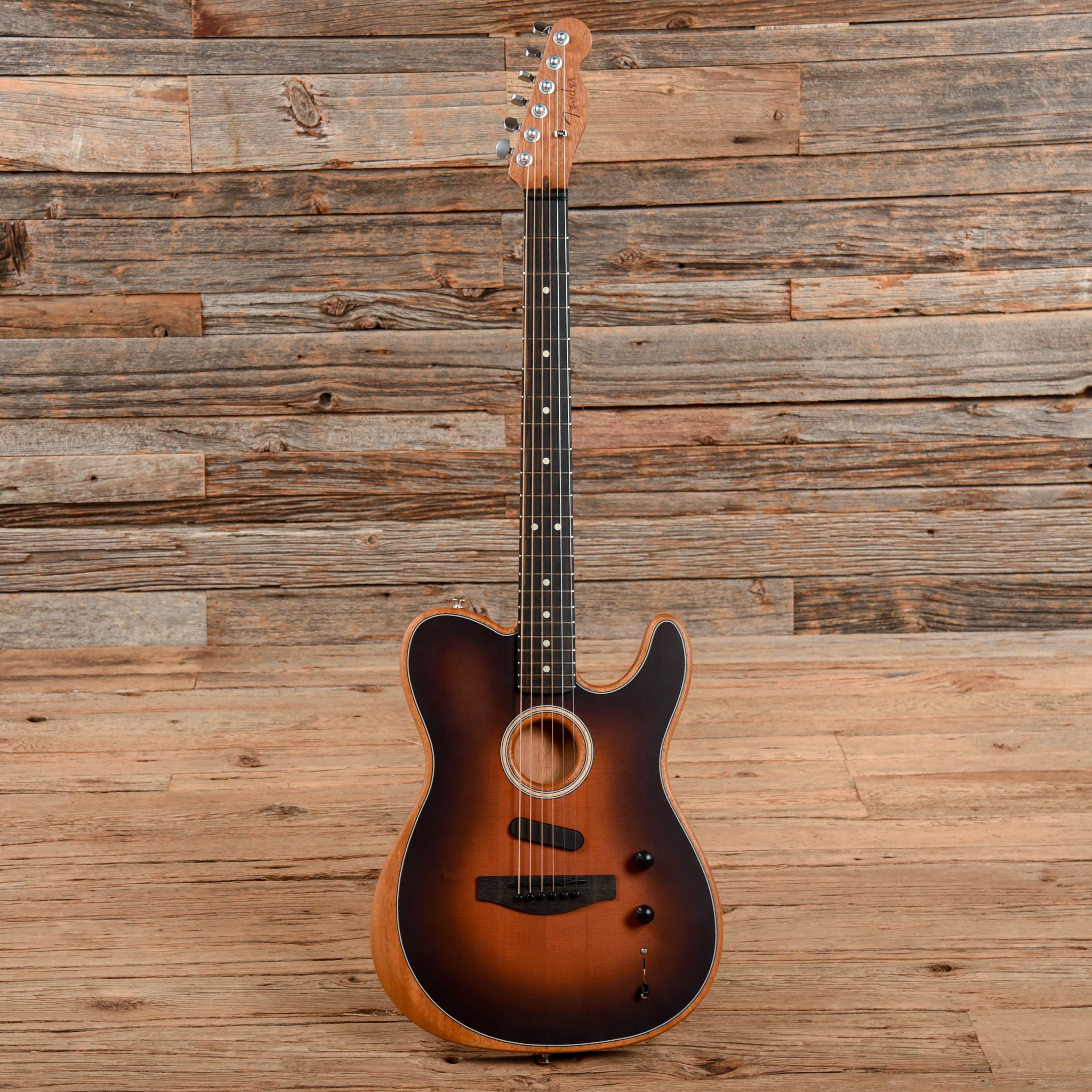 Fender American Acoustasonic Telecaster Sunburst 2022 Acoustic Guitars / Built-in Electronics