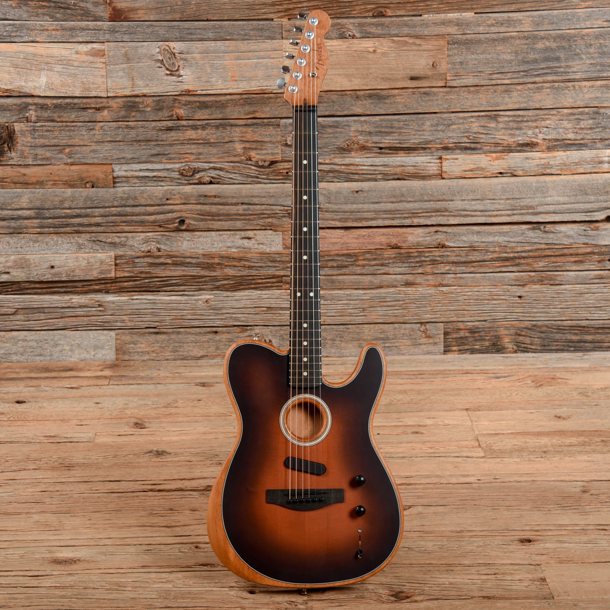 Fender American Acoustasonic Telecaster Sunburst 2022 Acoustic Guitars / Built-in Electronics