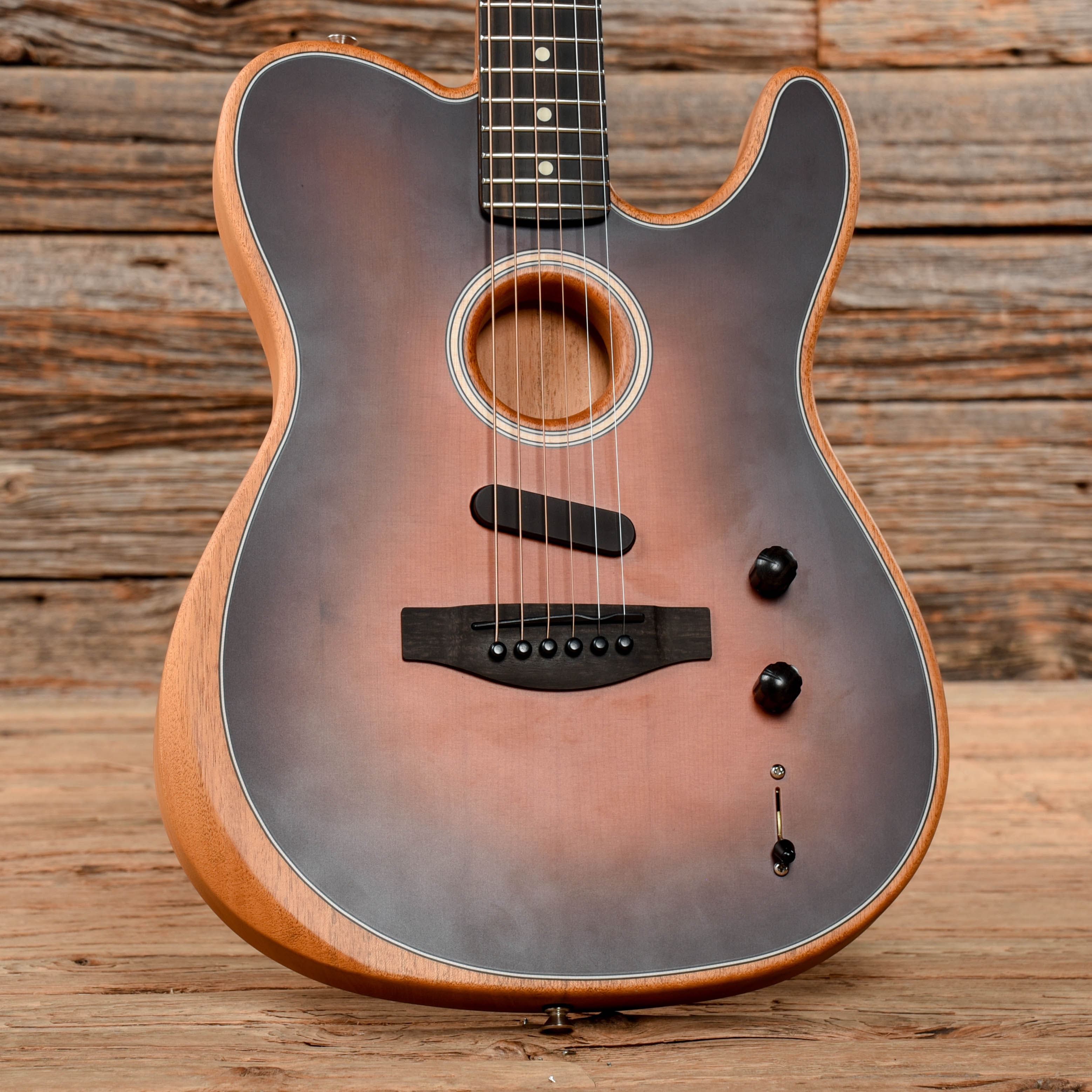 Fender American Acoustasonic Telecaster Sunburst 2022 Acoustic Guitars / Built-in Electronics