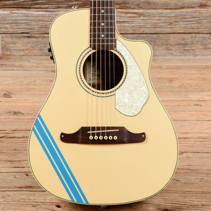Fender California Series Malibu CE Mustang Olympic White 2014 Acoustic Guitars / Built-in Electronics