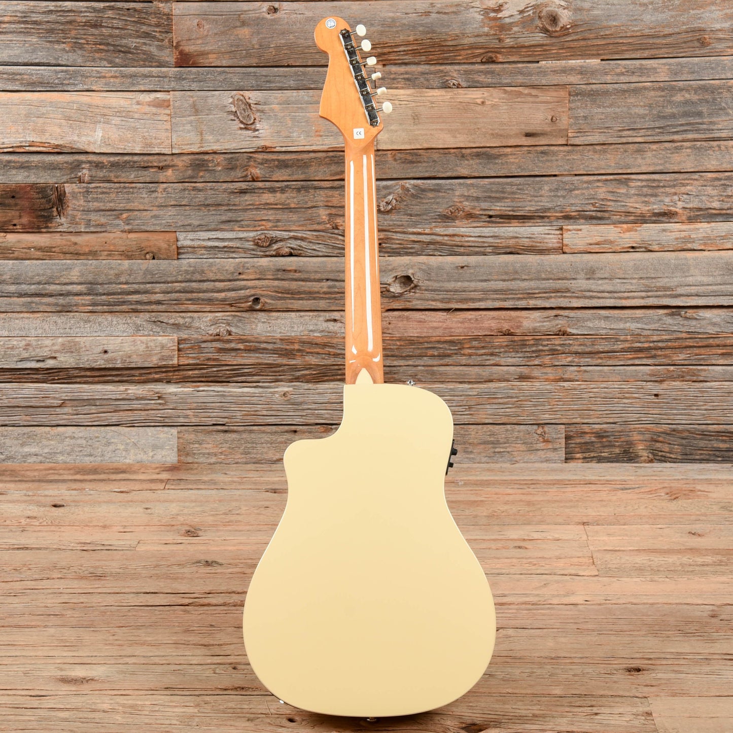 Fender California Series Malibu CE Mustang Olympic White 2014 Acoustic Guitars / Built-in Electronics