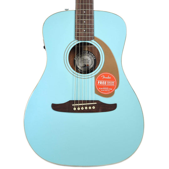 Fender Malibu Player Acoustic Aqua Splash Acoustic Guitars / Built-in Electronics