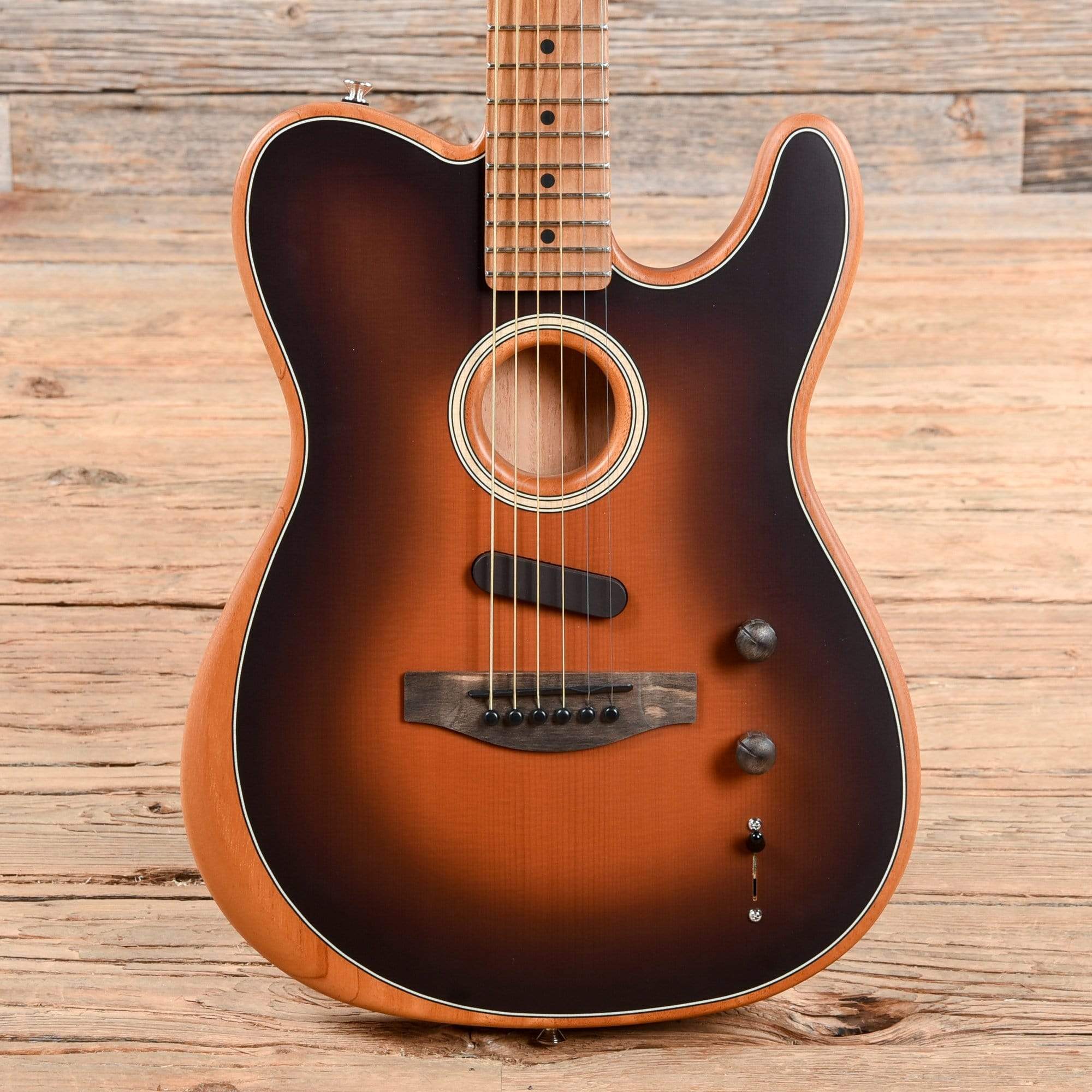 Fender Mod Shop American Acoustasonic Telecaster Sunburst 2020 Acoustic Guitars / Built-in Electronics