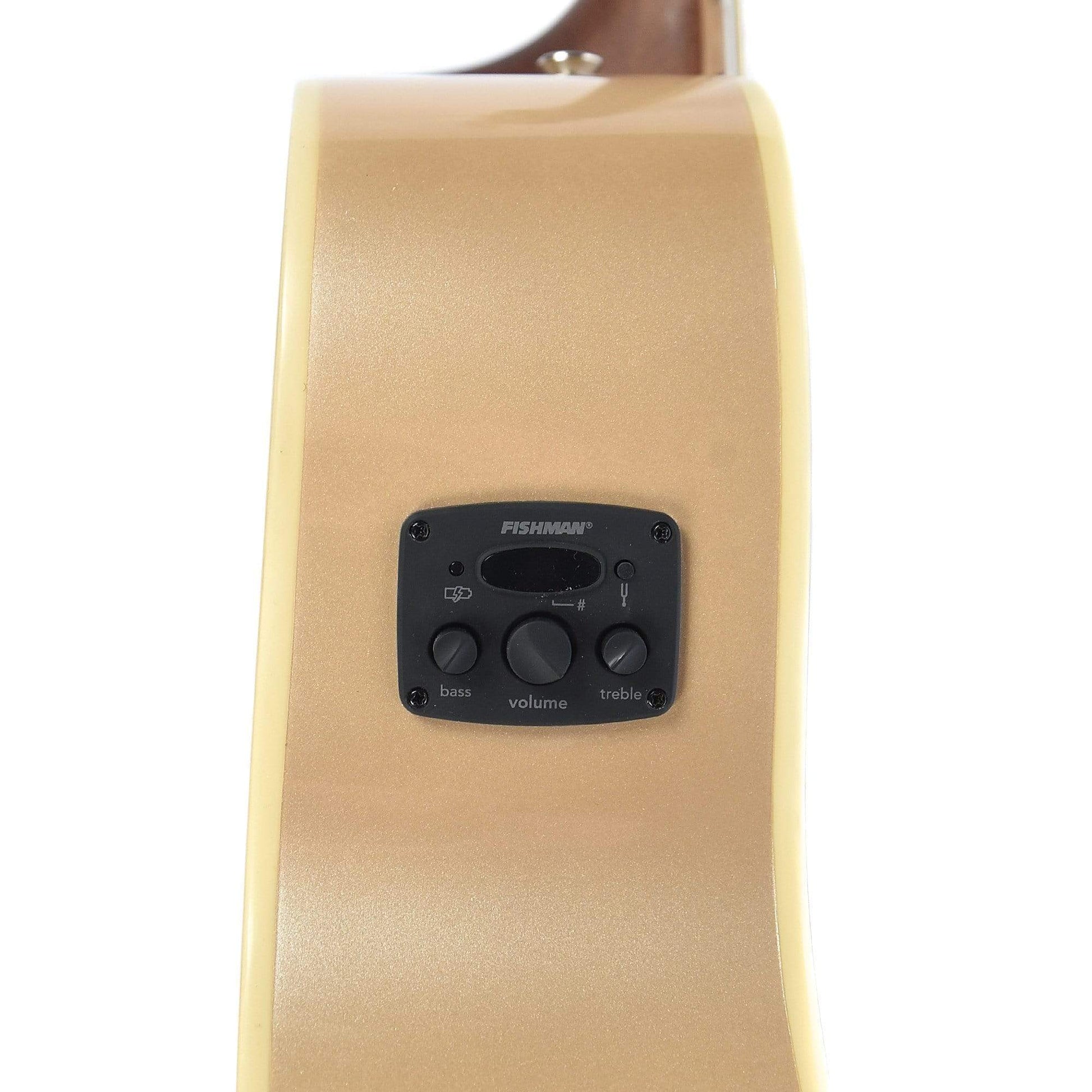 Fender Newporter Player Acoustic Champagne Acoustic Guitars / Built-in Electronics
