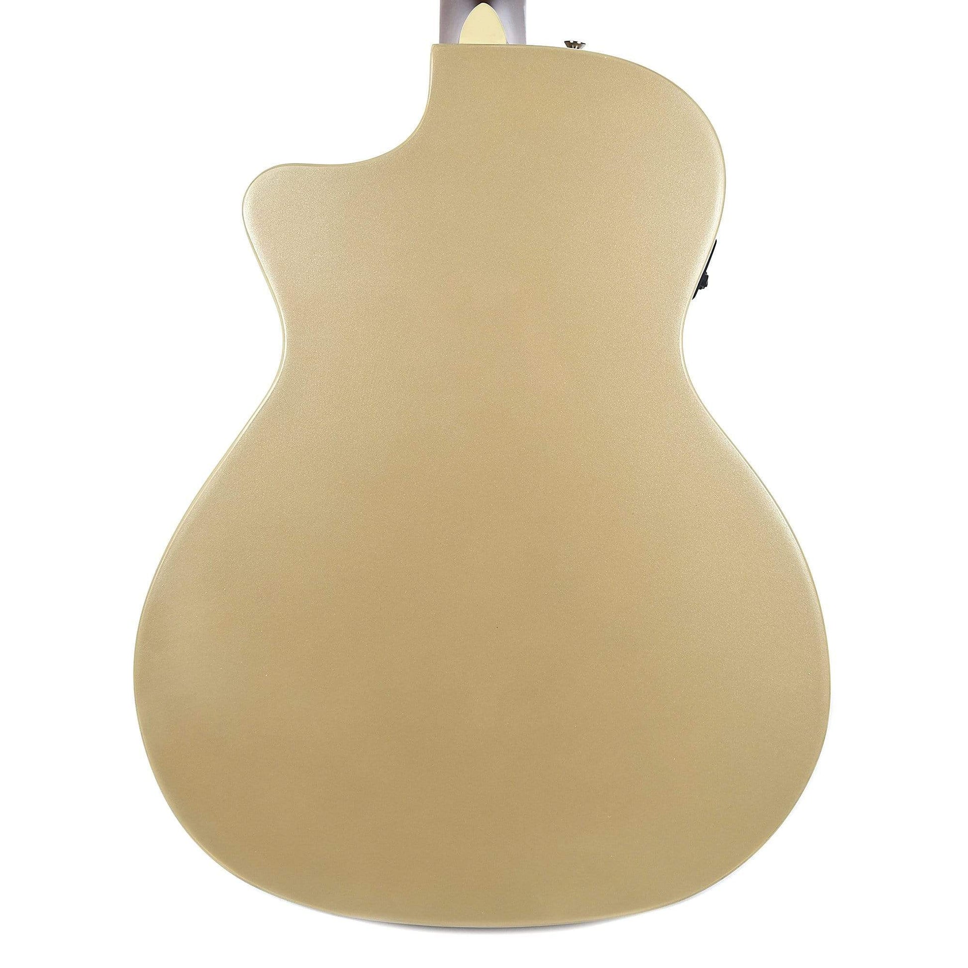 Fender Newporter Player Acoustic Champagne Acoustic Guitars / Built-in Electronics