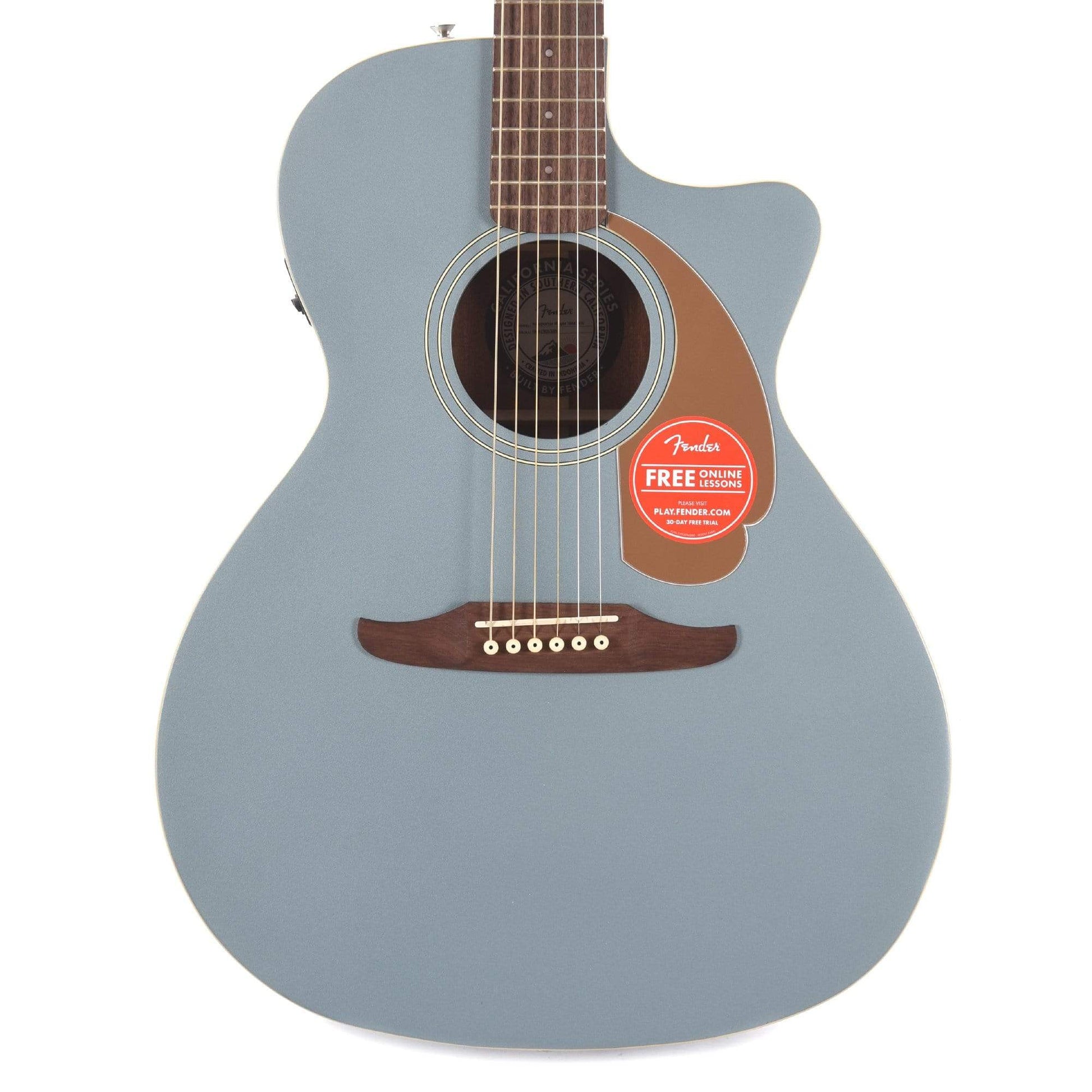 Fender Newporter Player Acoustic Ice Blue Satin – Chicago Music