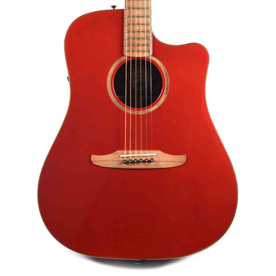 Fender Redondo Classic Acoustic Hot Rod Red Metallic Acoustic Guitars / Built-in Electronics