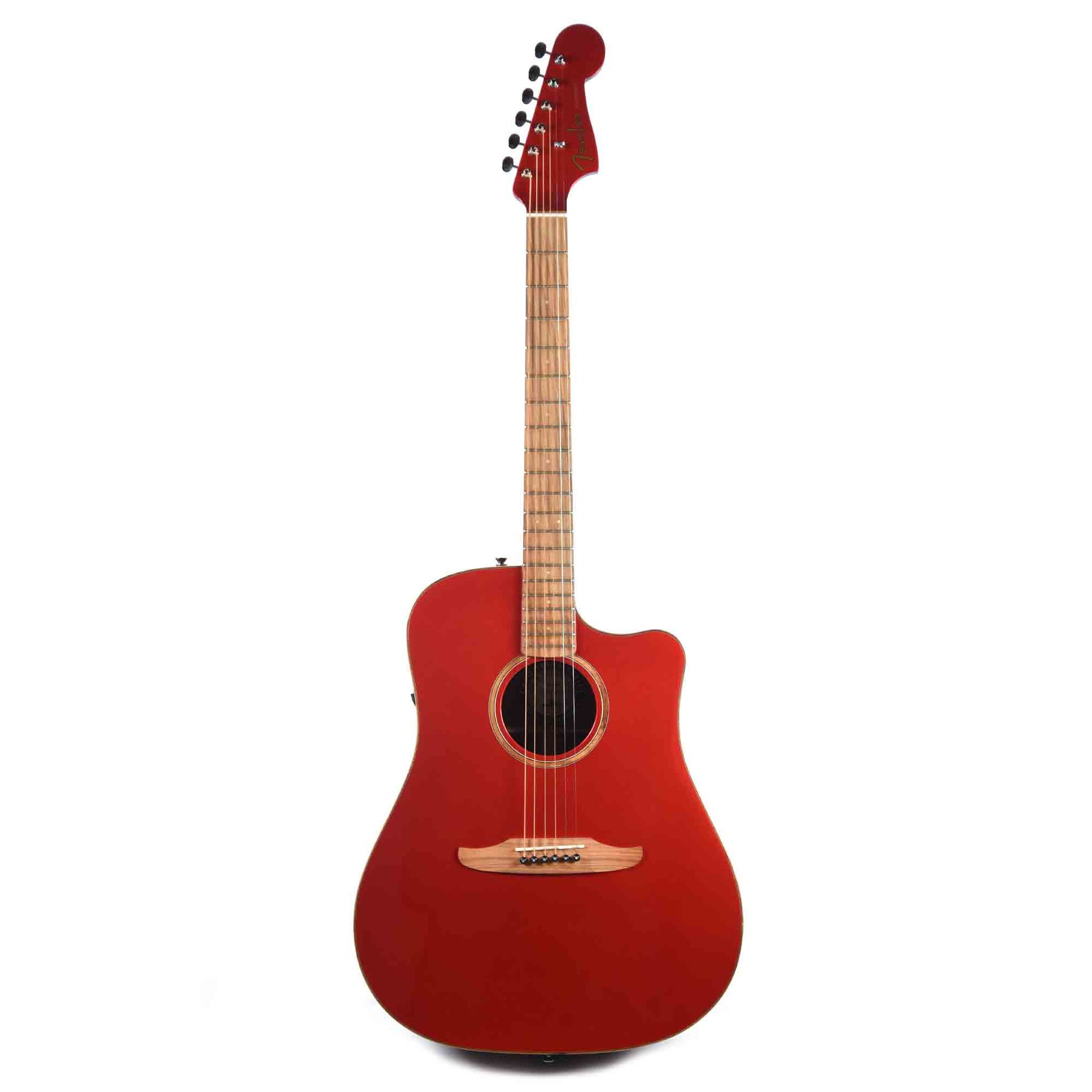 Fender Redondo Classic Acoustic Hot Rod Red Metallic Acoustic Guitars / Built-in Electronics