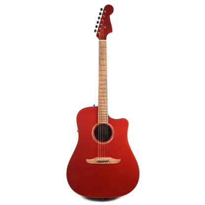 Fender Redondo Classic Acoustic Hot Rod Red Metallic Acoustic Guitars / Built-in Electronics