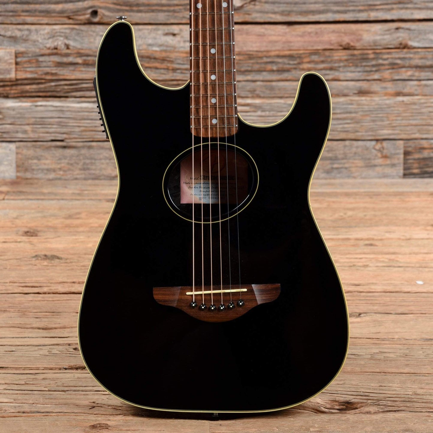 Fender Stratacoustic Black 2001 Acoustic Guitars / Built-in Electronics