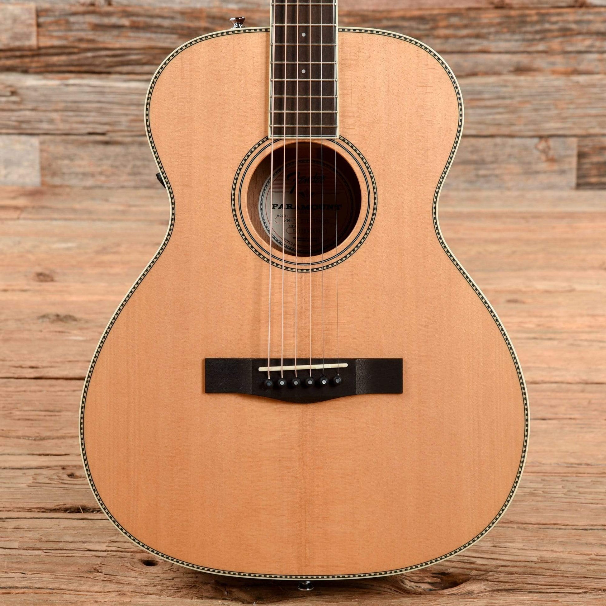 Fender Paramount Series PM/TE Standard Travel Natural 2018 Acoustic Guitars / Concert