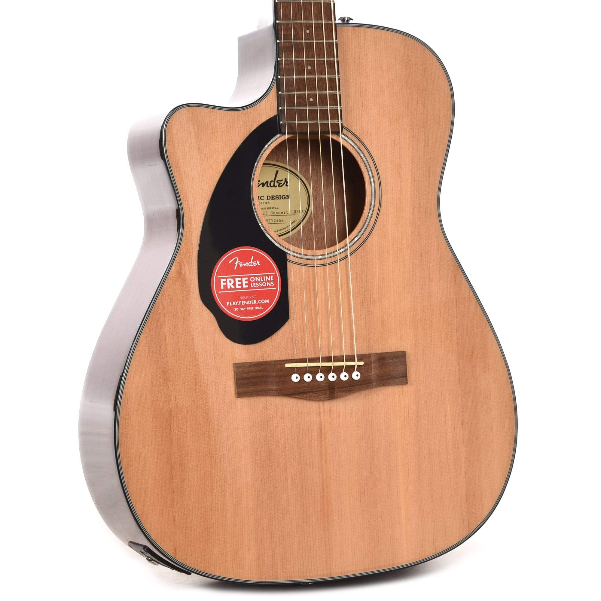 Fender CC-60SCE Concert Natural LEFTY Acoustic Guitars / Dreadnought,Acoustic Guitars / Left-Handed