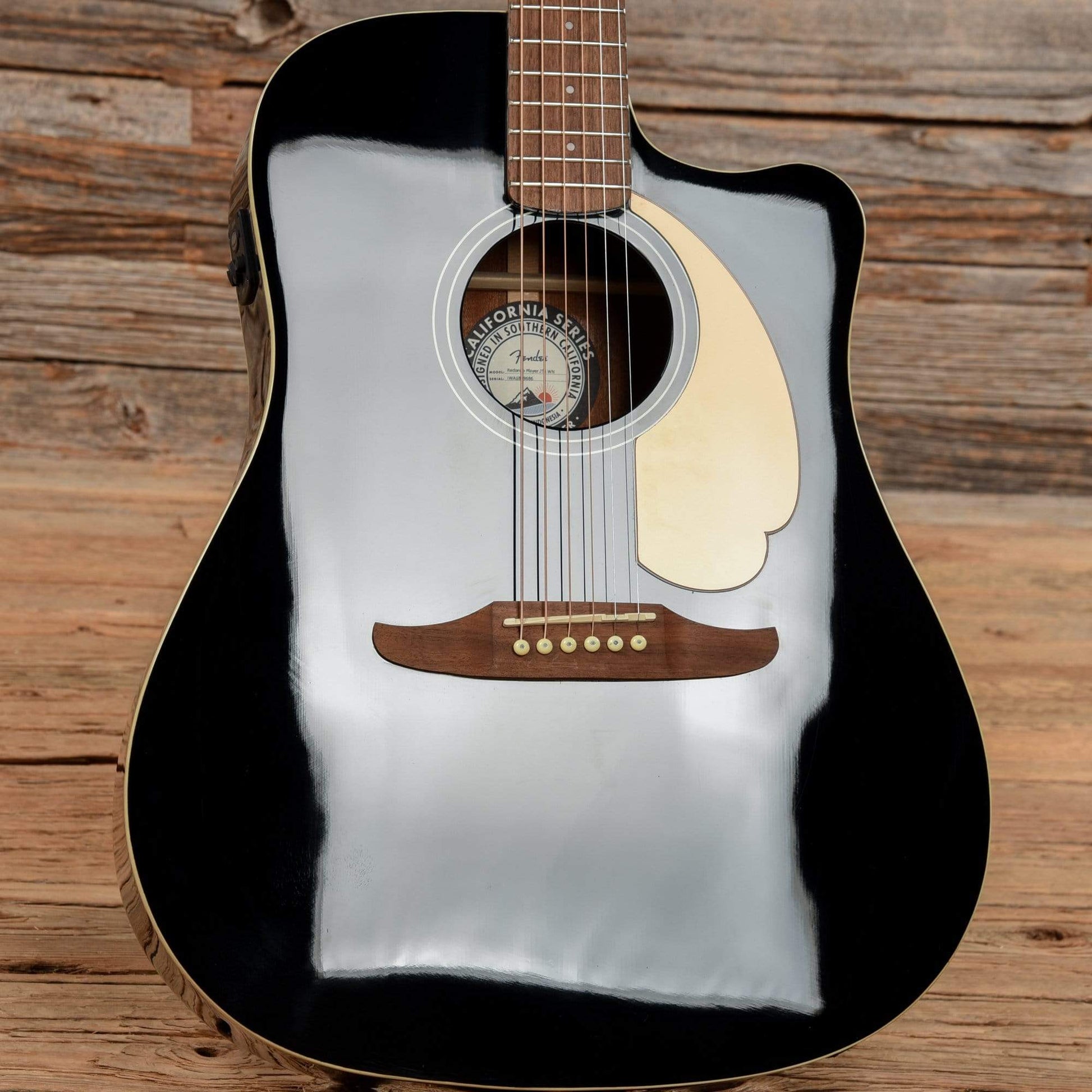 Fender California Series Redondo Player Black 2018 Acoustic Guitars / Dreadnought