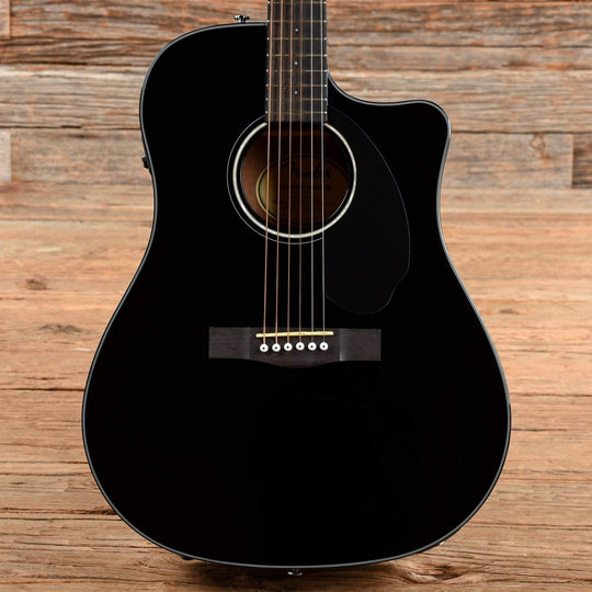 Fender CD-60SCE Black Acoustic Guitars / Dreadnought