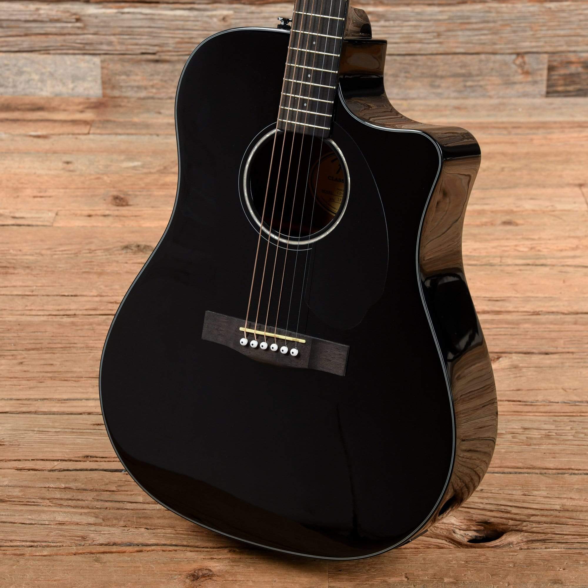 Fender CD-60SCE Black Acoustic Guitars / Dreadnought